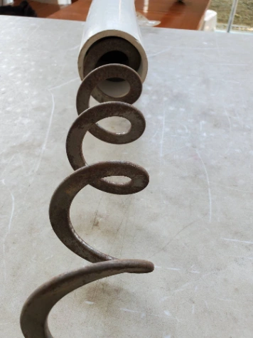 เกลียวลำเลียง (Auger) สำหรับท่อ 2.5 นิ้ว (75/227) เฉพาะเกลียว-ราคาต่อเมตร